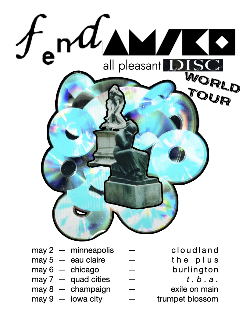 fendamiko! tour poster - dates attached in email