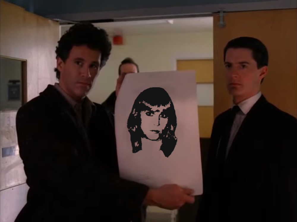 who is kate malamiko? sheriff harry s truman holding an artist rendition of kate malamiko